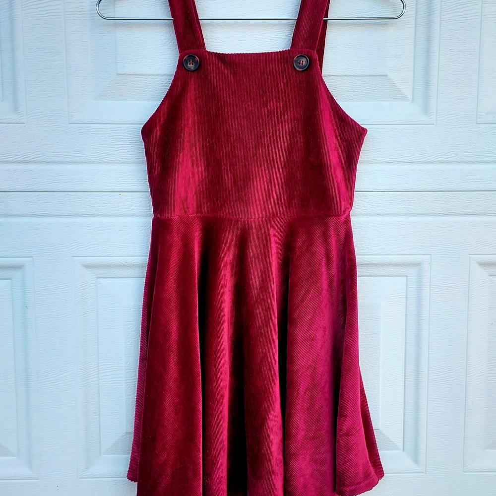 Beautees Burgundy Kids Casual Dress